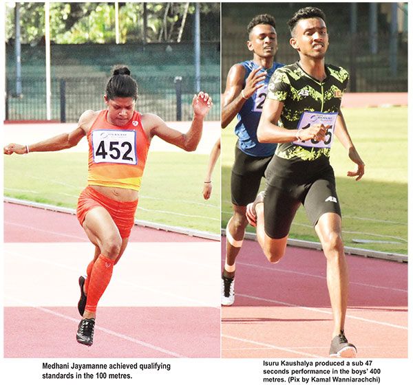 Kaushalya, Medhani dazzle as chance looms for mixed relay team