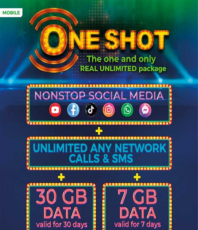 SLT-MOBITEL introduces the revolutionary 'ONE SHOT' package – The Island