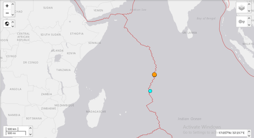 Four Earthquakes Reported In Mid Indian Ridge Today 29 The Island 8503