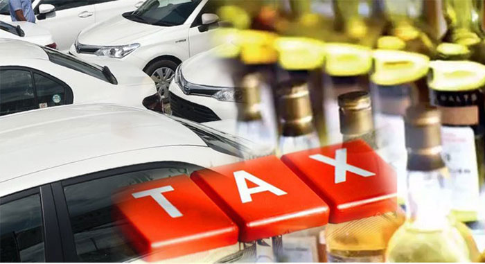 Excise duties for cars, sin taxes for alcohol, baccy and sweet drinks