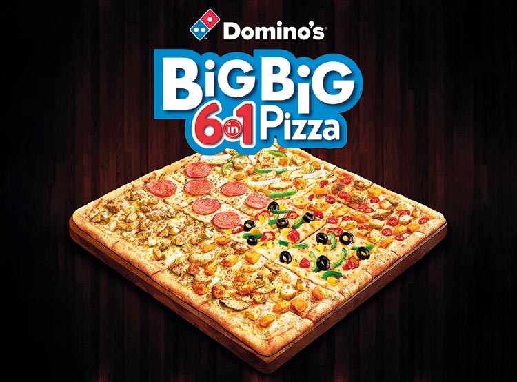 Domino s Sri Lanka Unveils The Big Big Pizza With Six Flavours In One 