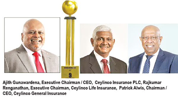 Ceylinco Insurance ranked 9th among Sri Lanka’s Most Respected ...