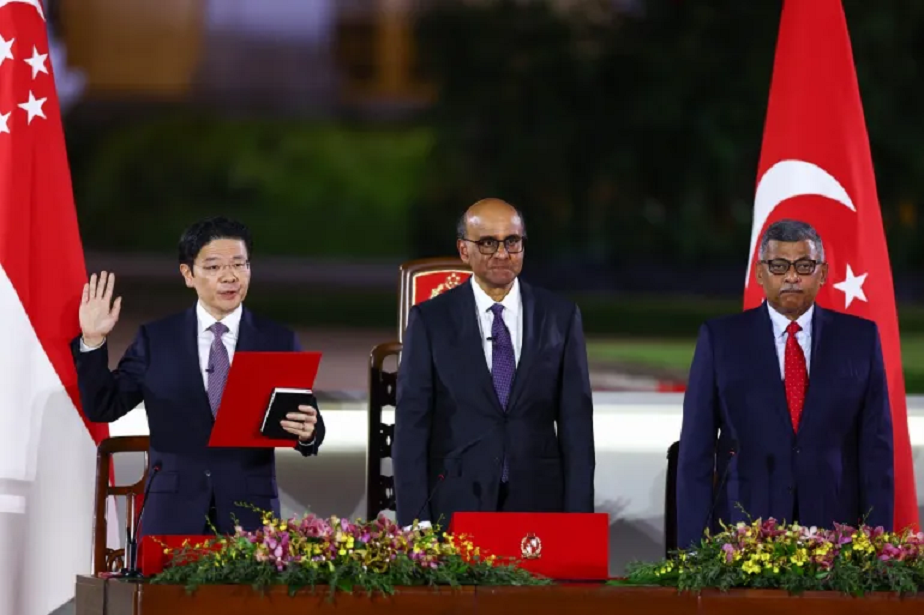 Lawrence Wong sworn in as Singapore’s first new prime minister in 20 ...