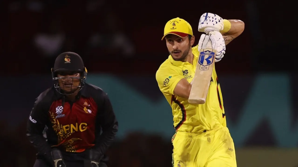 Riazat Rid Uganda’s bowlers and Riazat seal their first win in T20 World Cup ...